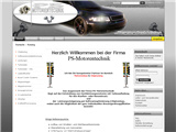Referenz: Online Shop für PS Motorentechnik